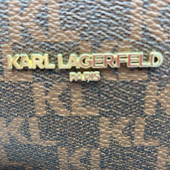 NWT Karl Lagerfeld Paris Maybelle Backpack/Handbag Brown Combo main image 8